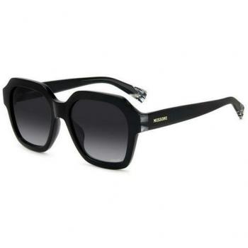 Missoni MIS 0130/G/S Women's Stylish Black Sunglasses, Full-Rim Acetate Frame, Hexagonal Shape, Size: 53 MM