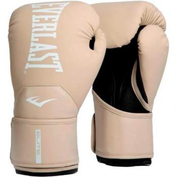 Guantes de Boxeo Everlast Elite 2 de Cuero Sintético Beige 10 oz