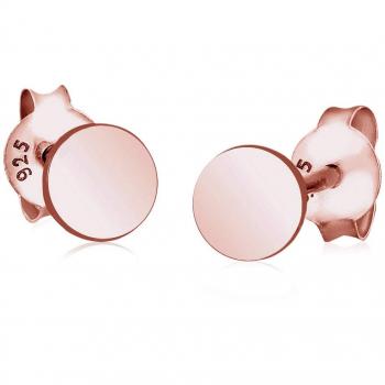 Pendientes Geo Básicos de Plata Esterlina 925 Elli - Diseño Circular, Un Par