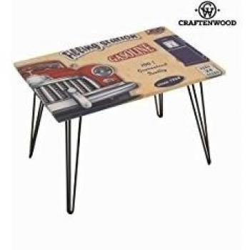 Tavolo centro con macchina rosso by Craften Wood