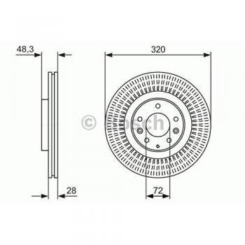 Bosch Automotive Rotor de freno 0 986 479 795