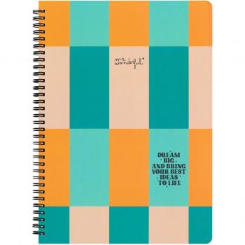 Libreta A4 Mr Wonderful - Dream big and bring your best ideas to life, dimensiones 21x29x1 cm