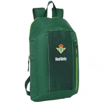 Mini Mochila Escolar Real Betis Balompié - Diseño Ergonómico, Water Resistant, Amplio Espacio de Almacenamiento, Bolsillos Multifuncionales, Dimensiones 22x10x39 cm, Color Verde