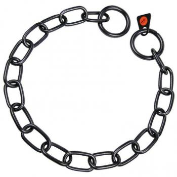 Collar Cadena Acero Inox Negro 3MM X 55CM. ESLABóN CORTO