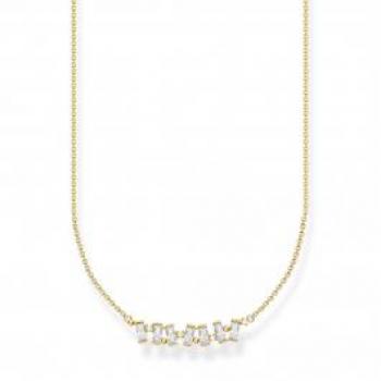 THOMAS SABO Charm Club Charming Gold Baguette Necklace