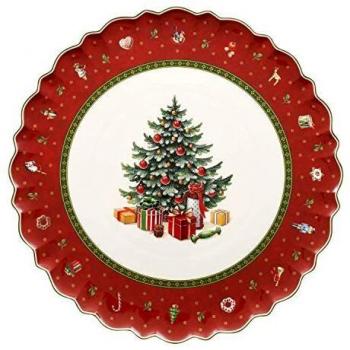 Villeroy & Boch Toy's Delight 33 cm Cake Plate, Red, Round