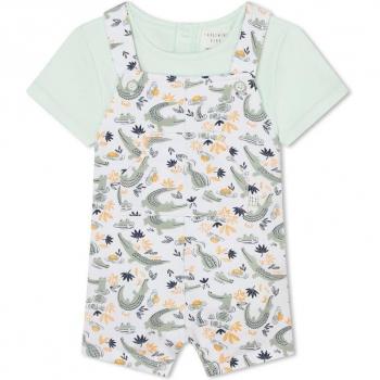 Conjunto de bebé niño Carrement Beau - camiseta de manga corta y peto estampado Y30139