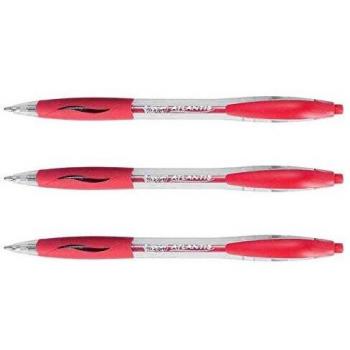 BIC Atlantis Classic - Lote de 3 bolígrafos retráctiles