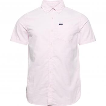 Superdry Vintage Oxford Short Sleeve Shirt, City Pink, Size S