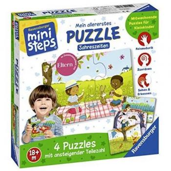 Rompecabezas para Niños Mis Primeros Puzzles, Estaciones - 2 3 4 5 Piezas
