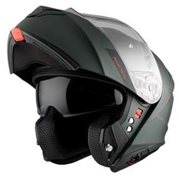 Casco Modular MT Genesis SV Verde Mate con Gafa Solar Talla M