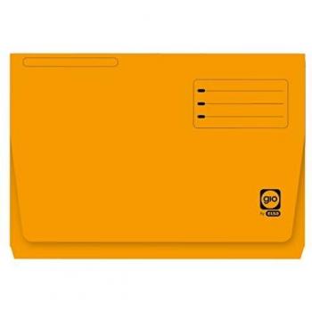 Elba Gio - Pack de 25 subcarpetas con bolsa y solapa, Fº, color amarillo