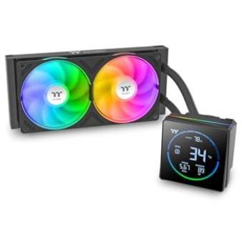 Refrigeración Líquida AIO Thermaltake TH240-S V3 ARGB 240mm con Pantalla LCD de 3,95 y Cabezal de Bomba Giratorio - Negro