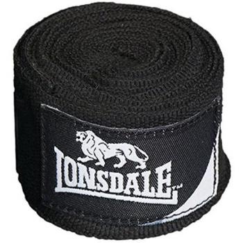Lonsdale Stretch/Mexican - Vendas de boxeo, color negro, talla 2.5 m