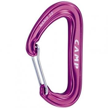 Mosquetón Camp NANO 22 (Morado) - Ultraligero y resistente