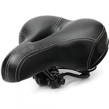 Asiento de bicicleta Comfort Saddle Dual Spring Diseñado con espuma viscoelástica transpirable suave cojín de bicicleta