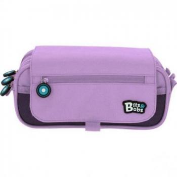 Estuche Portatodo Triple con Solapa 'Bits&Bobs' lila
