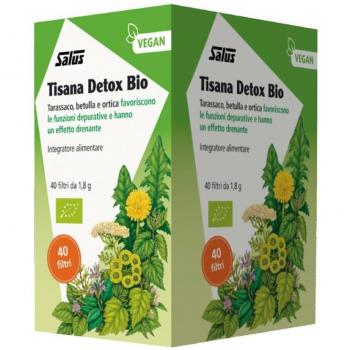 DETOX BIO TISANA 40 FILTROS 72G - Infusión detoxificante, orgánica, en formato de 40 filtros, peso neto de 72 gramos