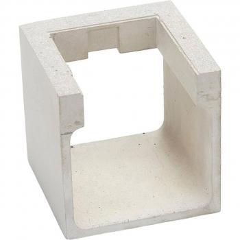 Aplique LED para exterior Riak de Lucande en gris hormigón, moderno, apto para cuarto de baño, con 2 llamas