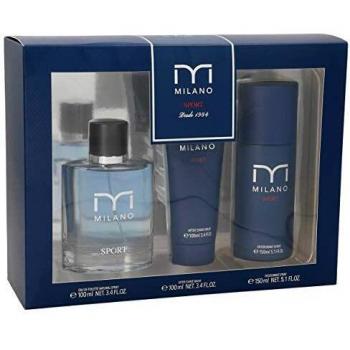 MILANO pack sport colonia 100 ml + after shave 100 ml + desodorante spray 150 ml