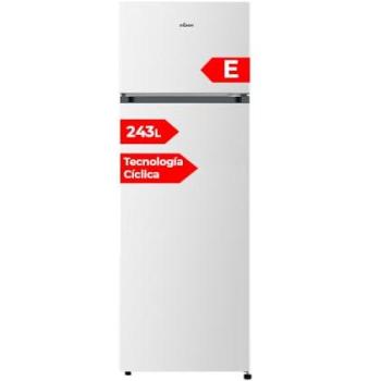Frigorífico Combinado Nilson NF165500E 243L, Cíclico, Bajo Nivel Sonoro, Puerta Reversible, Clase Energética E