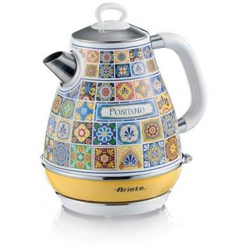 Bollitore Eléctrico Ariete Positano 2869 - 1,7L - Base Cordless - 2200W - Diseño Retro Multicolor