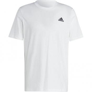 adidas Men's Essentials Single Jersey Embroidered Small Logo T-Shirt - White - Size M