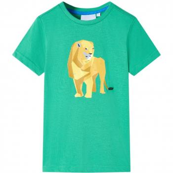 Camiseta infantil verde neón 104