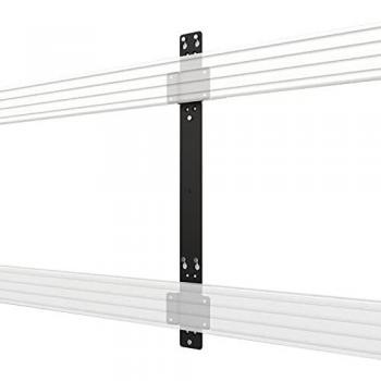 Soporte de Pared Doble B-Tech SYSTEM X BT8390-WFK3 - Compatible con VESA 800x400 y 1200x600, Distancia de 19mm, Color Negro