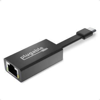 Plugable USB-C to Ethernet Adapter (Fast & Reliable, Black)