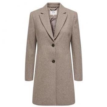 Abrigo de paño de mujer JDY Echo Coat Otw Noos, largo, color melange, talla S
