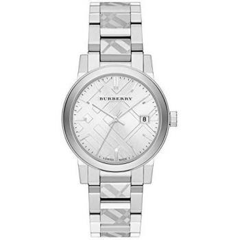 Mens Burberry The City Engraved Check Watch BU9037