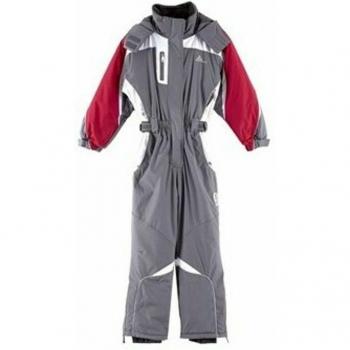 Peak Mountain Geniax Girls' Ski Suit - Gray, Age 12