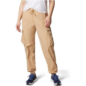 Columbia - Pantalón de mujer Boundless Trek™ Cargo, color marrón, talla L, diseñado para actividades al aire libre con características de durabilidad, resistencia al agua y múltiples bolsillos