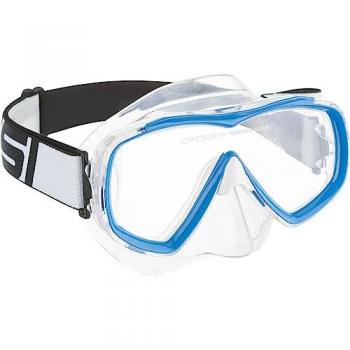Máscara de Buceo Cressi Estrella Jr Tx, Unisex-Joven, Transparente/Azul, Talla Única