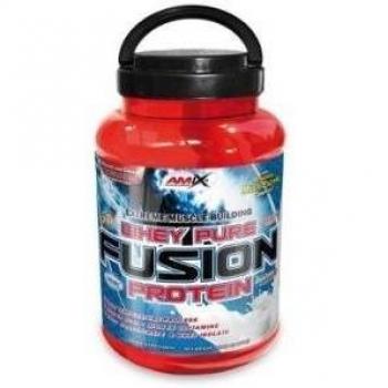 AMIX, Proteína Whey, Pure Fusión, Concentrado de Suero Ultra Filtrado, Sabor Chocolate, Proteínas para Aumentar Masa Muscula, Proteína Isolada con Splenda, Contiene L-glutamina , 1 Kg