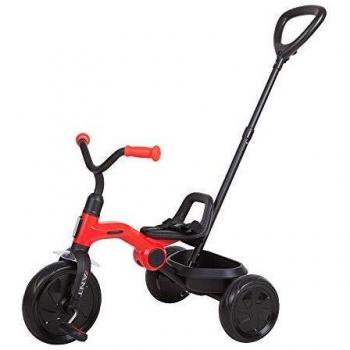 QPLAY Triciclo Plegable Ant Plus Rojo con Barra de Empuje