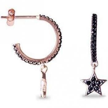 Pendientes Anrys con baño oro rosa de 18 quilates - Luxenter