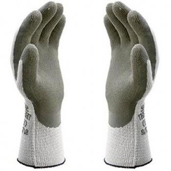 Guantes de trabajo Showa 451 ThermoGrip - Grises, Talla S (7), Aislantes al frío, Recubrimiento de látex