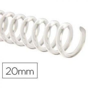 Espiral Plástico Q-Connect Transparente 32 5:1 20mm 2mm Caja de 100 Unidades