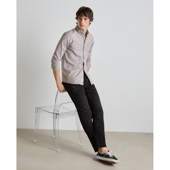 Easy Wear - Camisa manga larga de hombre oxford print