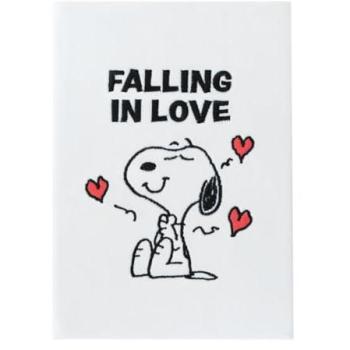 Cuaderno A5 Punteado Snoopy Love Premium - Diario Personal con Tapa de Felpa y Marcapáginas, 192 Páginas