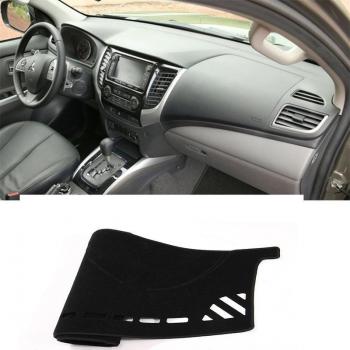 Mitsubishi Triton Dashboard Cover with Sun Protection and Insulation for Left Hand Drive Vehicles - Black