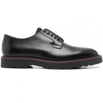 Paul Smith Men's Leather Derby Shoes, Black, Size 12 US