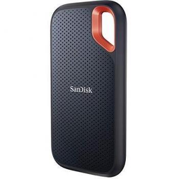 SanDisk Extreme 1TB Portable NVMe SSD, USB-C, up to 1050MB/s Read and 1000MB/s Write Speed, Water and Dust-Resistant, Black