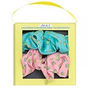 Set de 2 coleteros scrunchie para tus recogidos - aguacate - Mr. Wonderful