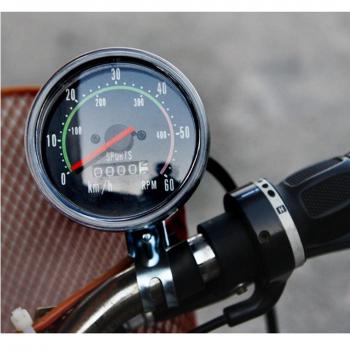 Analógico Medidor de velocidad para bicicleta odómetro ciclismo Speedmeter kilometraje