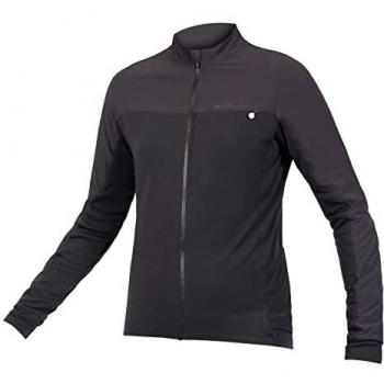 Camiseta de ciclismo Endura GV500 para hombre, manga larga, color negro intenso, talla S