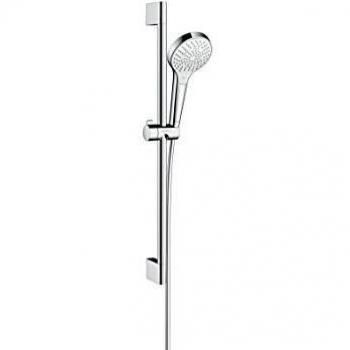 Hansgrohe 26560400 Croma Select S 110 Multi set de ducha, 0,65m, 3 tipos de chorro, blanco/cromo