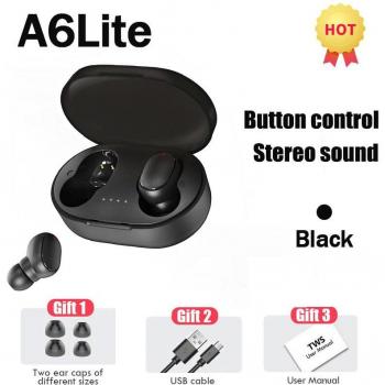 Auriculares Inalámbricos TWS E6S A6Lite con Cancelación de Ruido, Mini Auriculares Deportivos para Smartphone Xiaomi Redmi